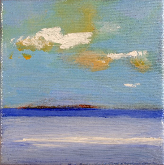 "Tangalory Isles #4"; Oil on canvas; 20 x 20 cms